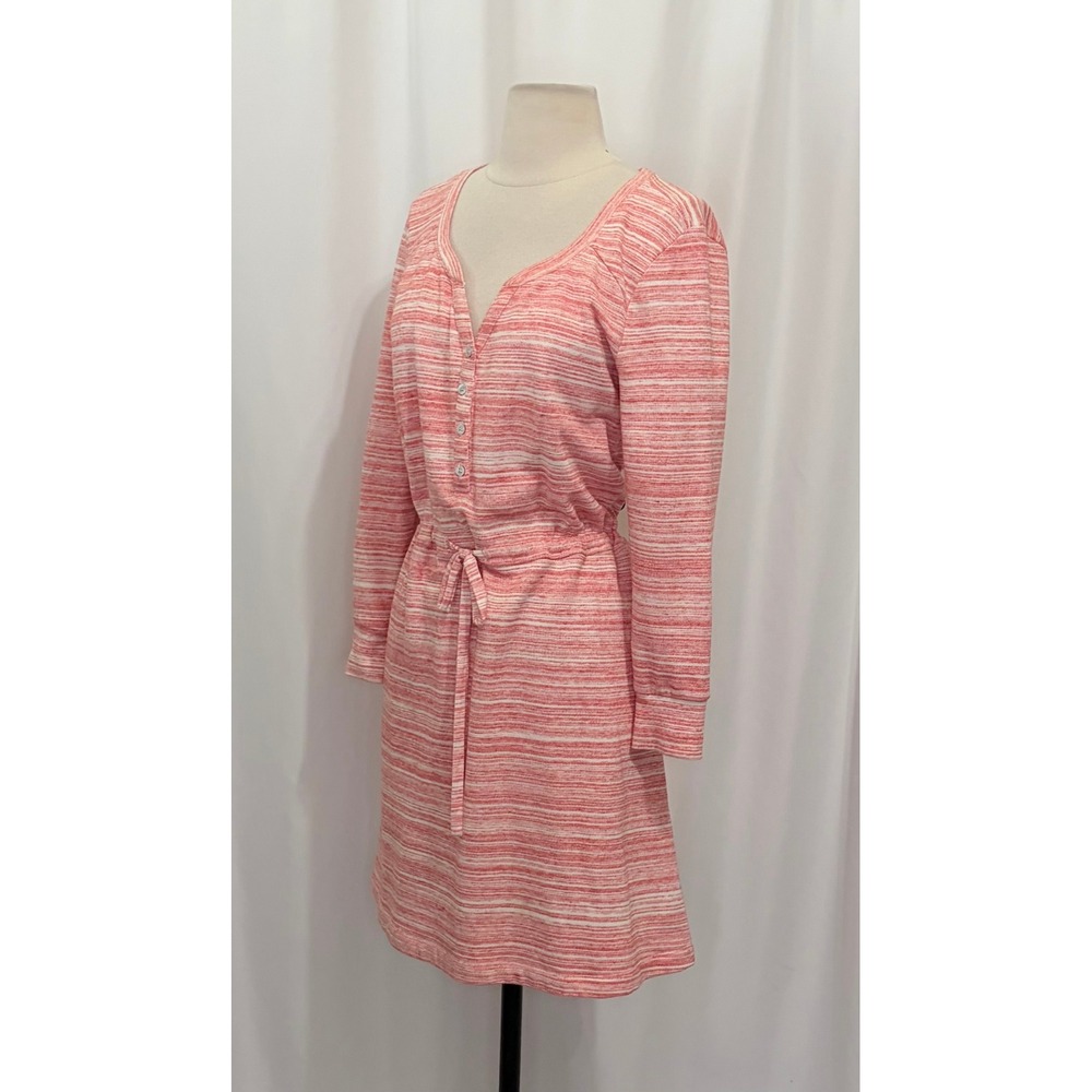 Anthropologie SATURDAY SUNDAY Poppy Chemise Pink Spacedye Knit Dress Medium - Picture 5 of 13
